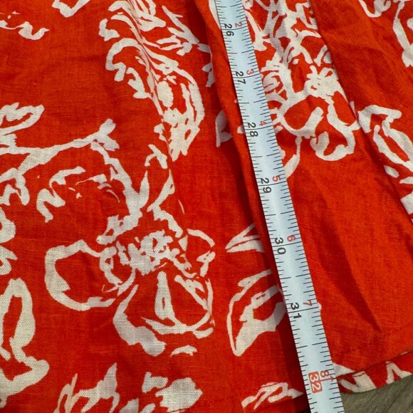 Free People A Thing Called Love Linen Floral Midi Dress in Red Womens 4 - *NWT!* - Picture 12 of 12